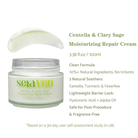 Seraven Centella & Clary Sage Moisturizing Repair Cream 3.38 fl.oz / 100ml