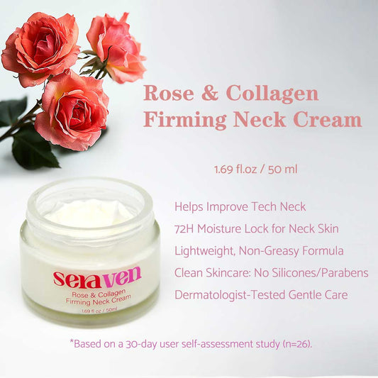 Seraven Rose Collagen Firming Neck Cream 1.69 fl.oz/ 50ml