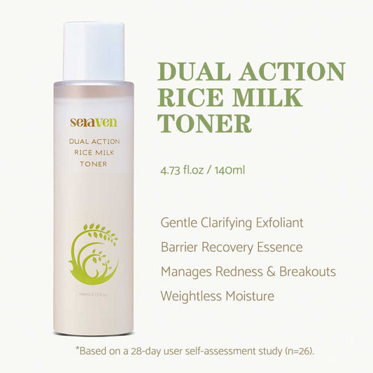 Seraven Dual Action Rice Milk Toner 4.73 fl.oz / 140ml