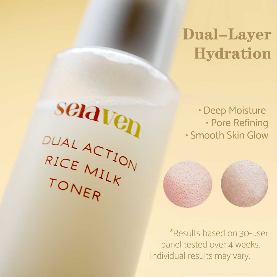 Seraven Dual Action Rice Milk Toner 4.73 fl.oz / 140ml