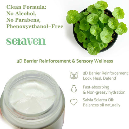 Seraven Centella & Clary Sage Moisturizing Repair Cream 3.38 fl.oz / 100ml