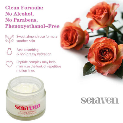 Seraven Rose Collagen Firming Neck Cream 1.69 fl.oz/ 50ml