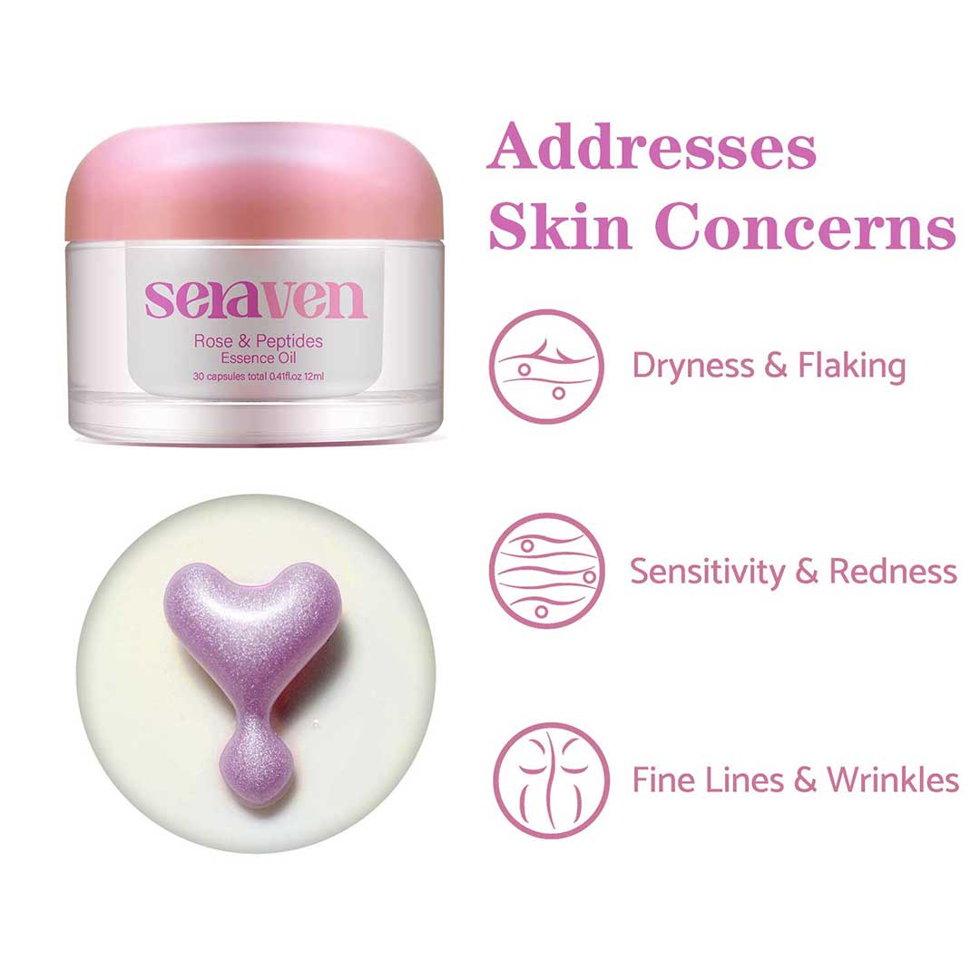 Seraven Rose & Peptide Essence Oil 30 capsules