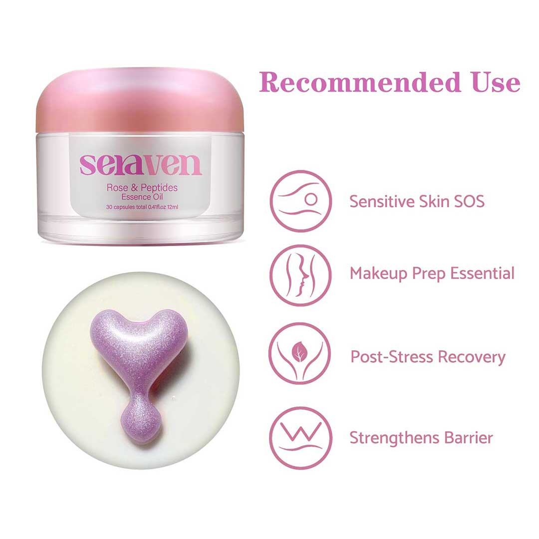 Seraven Rose & Peptide Essence Oil 30 capsules
