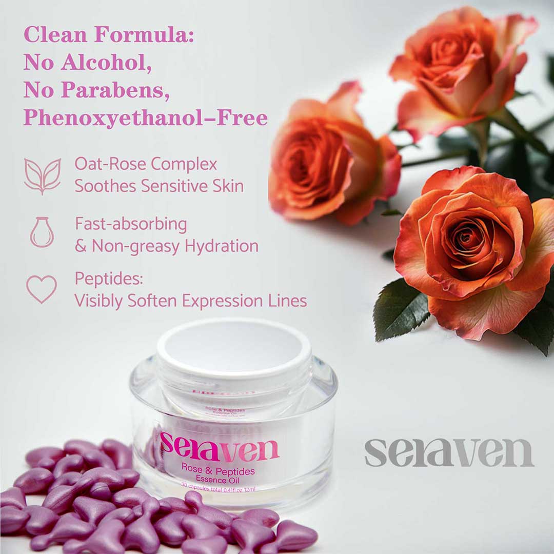 Seraven Rose & Peptide Essence Oil 30 capsules